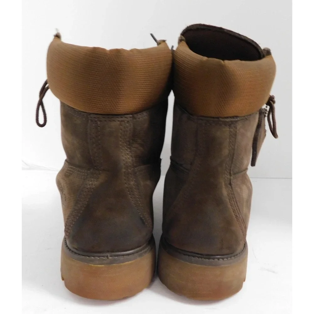 Timberland 42560 Brown Textured Nubuck Waterproof 6 inch Boot 8M